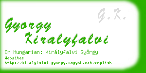 gyorgy kiralyfalvi business card
