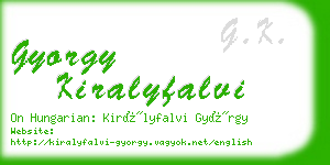 gyorgy kiralyfalvi business card